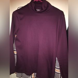 💕 Turtle Neck Maroon L.L. Bean Large NEW 💕